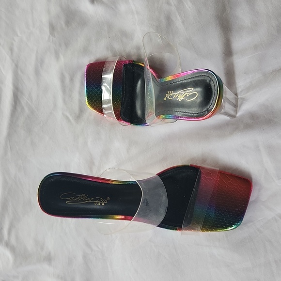 Rainbow Clear Heels - Picture 6 of 7